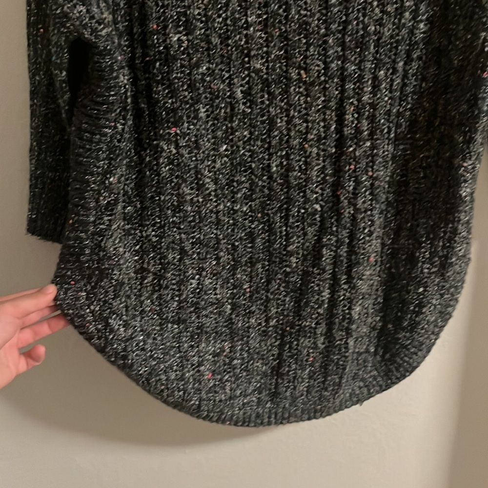 Multi Colored Stitched Turtle Neck Sweater With S… - image 6